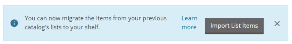 BiblioCore’s Import List Items option